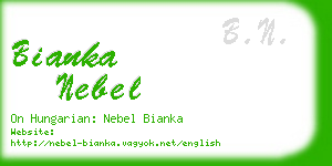 bianka nebel business card